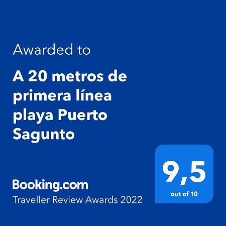 A 20 Metros De Primera Linea Playa Puerto Sagunto Ascensor Wifi Kültér fotó